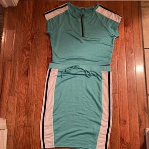 2pcs Skirt & Top